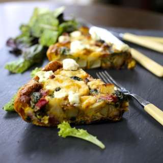 Potato, Spinach and Cheese Frittata