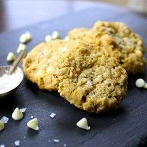 Sea Salt, Oatmeal and White Chocolate Cookies