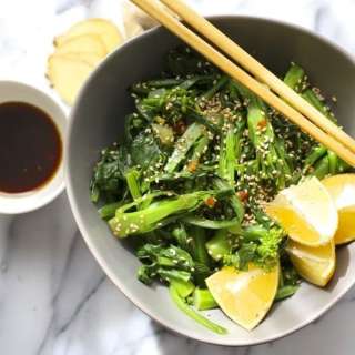 Chinese Broccoli Salad with Sesame Citrus Dressing
