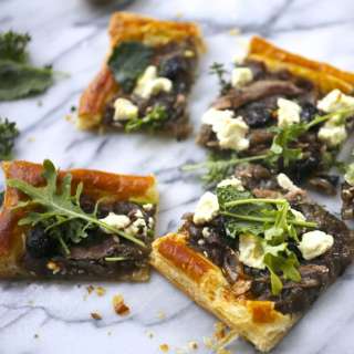 Caramelized Onion, Olive and Goat Cheese Tart