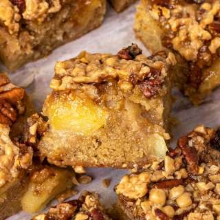 Toffee Apple Brownie Bars