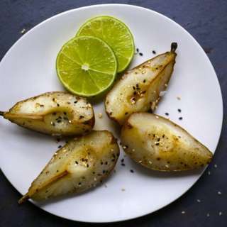 Sesame Roasted Pears