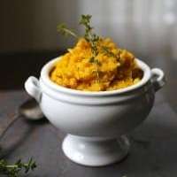 Mashed Butternut Squash with Thyme and Mascarpone