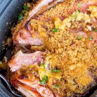 Slow Cooker Brown Sugar Pineapple Ham