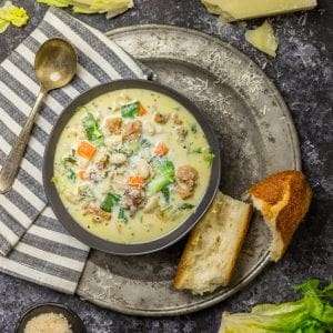 Sausage, White Bean and Escarole Soup