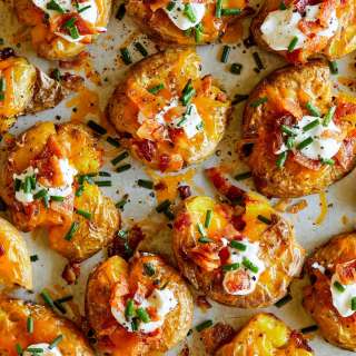 Loaded Smashed Potatoes