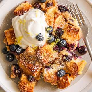 Baked Blueberry Lemon French Toast