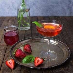 Strawberry-Basil Martini