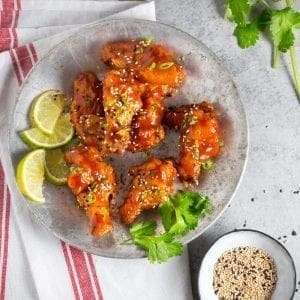 Crispy AF, Oven-Fried Sriracha-Honey Wings