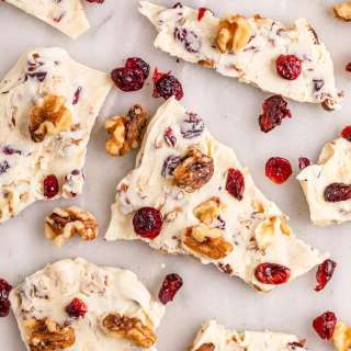 White Chocolate Cranberry Bark