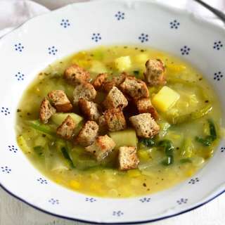 Pórková polévka – Czech Leek Potato Soup