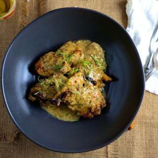 Baked Maple Mustard Chicken Thighs