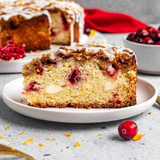 Cranberry Cream Cheese Coffee Cake