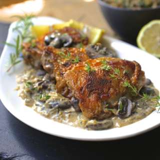 Baked Chicken with Creamy Mushrooms