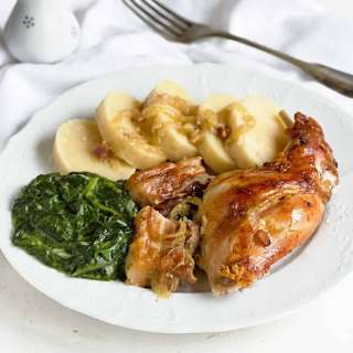 Garlic Roasted Rabbit