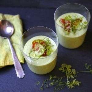 Chilled Cucumber & Avocado Soup