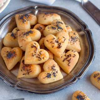 Flaky Cheese Hearts