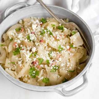 Fried Cabbage and Noodles (Haluski)