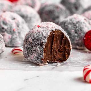 Peppermint Chocolate Truffles
