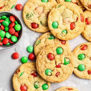 Christmas M&M Cookies