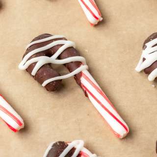 Chocolate Dipped Candy Canes