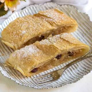 Easy Puff Pastry Apple Strudel