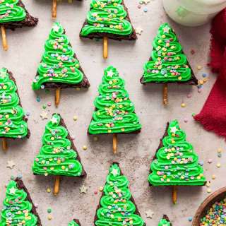 Christmas Tree Brownies