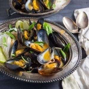 One-Pot Thai Curry Mussels