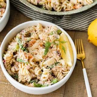Dill Salmon Pasta Salad