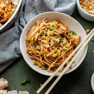Sesame Peanut Chicken Noodles