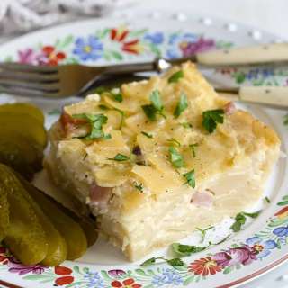 Šunkofleky – Czech Ham and Pasta Casserole