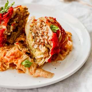 Beef and Rice Stuffed Cabbage Rolls