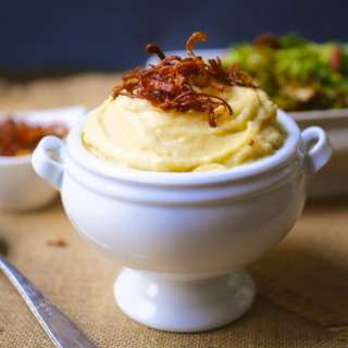 Whipped Rutabaga with Crispy Shallots