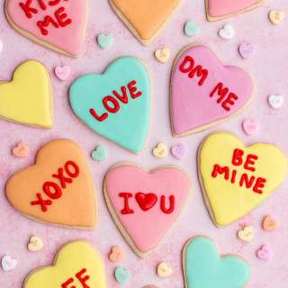 Conversation Heart Cookies