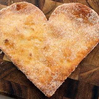 Cinnamon Sugar Crispy Sopapilla Hearts