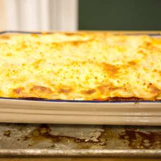 Lasagna Bolognese with Fontina Béchamel