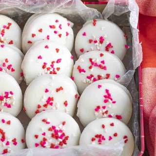 Valentine's Day Chocolate Oreos