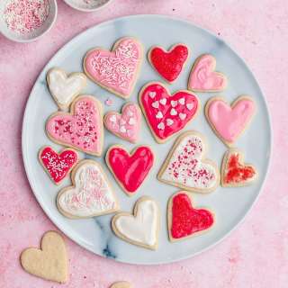 Iced Heart Cookies