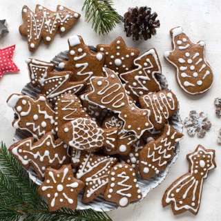 Soft Gingerbread Cookies with Icing (Perníčky)
