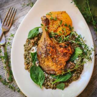 Crispy Spiced Duck Legs with Thyme