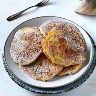 Lívance, Czech Yeasted Pancakes With Cinnamon Sugar