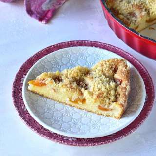 Czech Apricot Streusel Coffee Cake