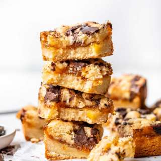Dark Chocolate Orange Shortbread Bars