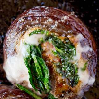 Spinach Artichoke Stuffed Flank Steak