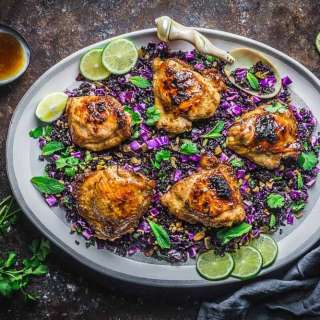 Sticky Lemongrass Chicken Thighs
