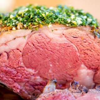Perfect Garlic Prime Rib