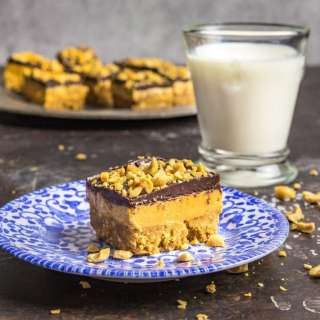 Three-Layer Whipped Peanut Butter Dream Bars