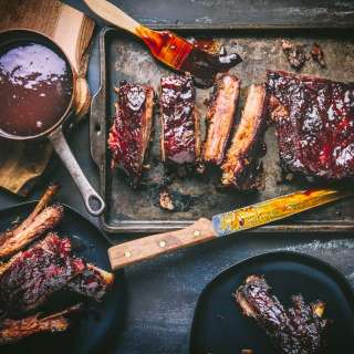 Melt-in-your-mouth Bourbon-Honey Glazed Ribs
