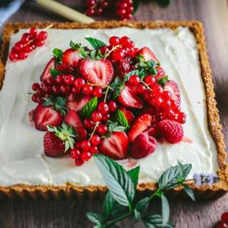 Summer Berry Tart with Lemon Mascarpone Cream