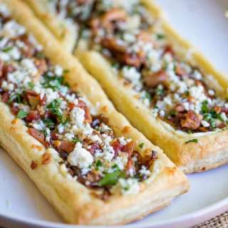 Bacon Blue Cheese Caramelized Onion Tart